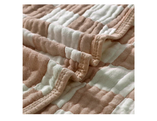 Ultra Soft Muslin Baby Blanket, Made of Viscose from Bamboo and Muslin from Cotton, A Versatile Swaddle and Bed Blanket for Babies, Toddlers, Boys, and Girls (1 Pack).