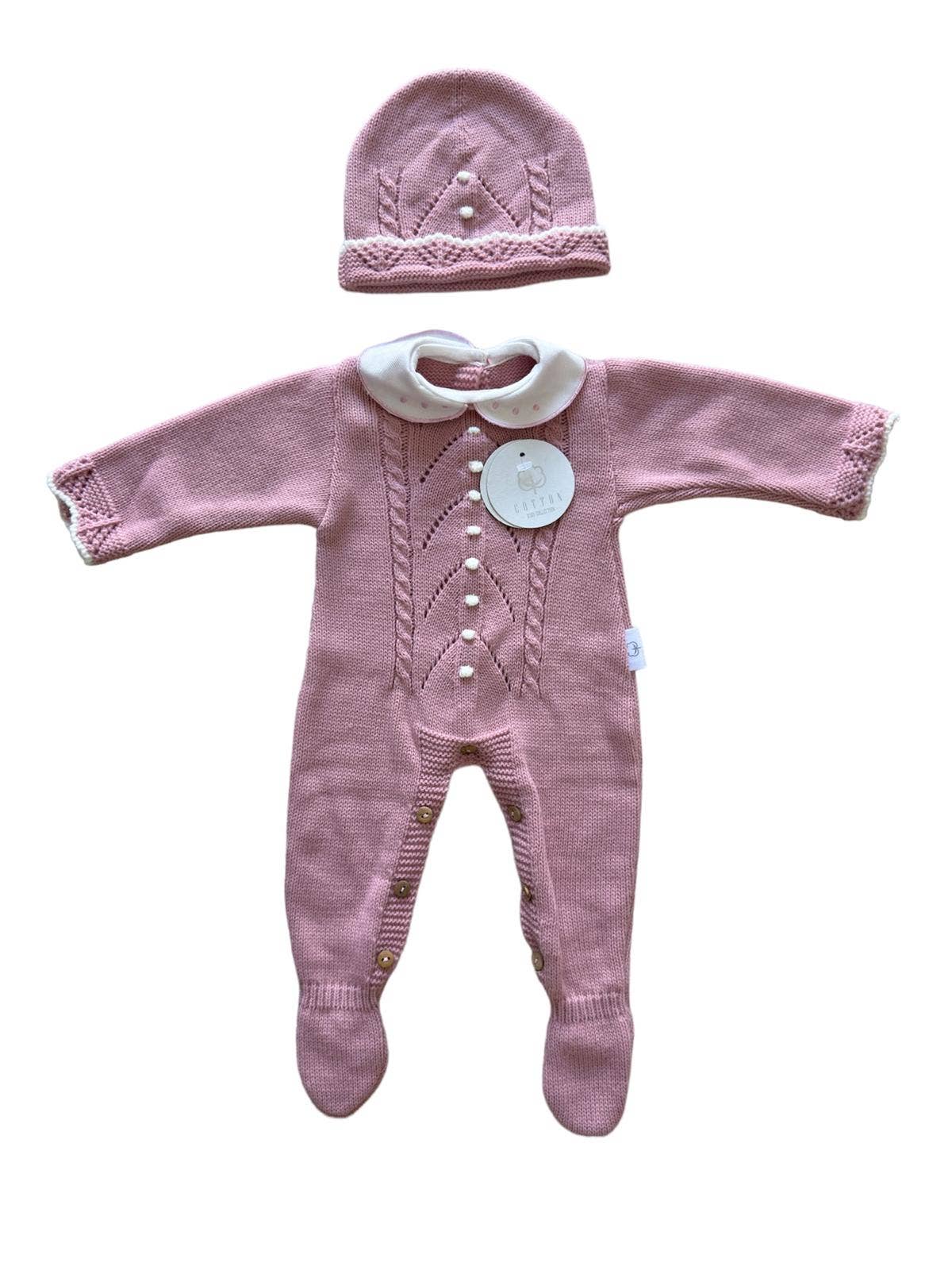 CT108 KNIT SET JUMPSUIT WITH HAT AUTUMN/WINTER
