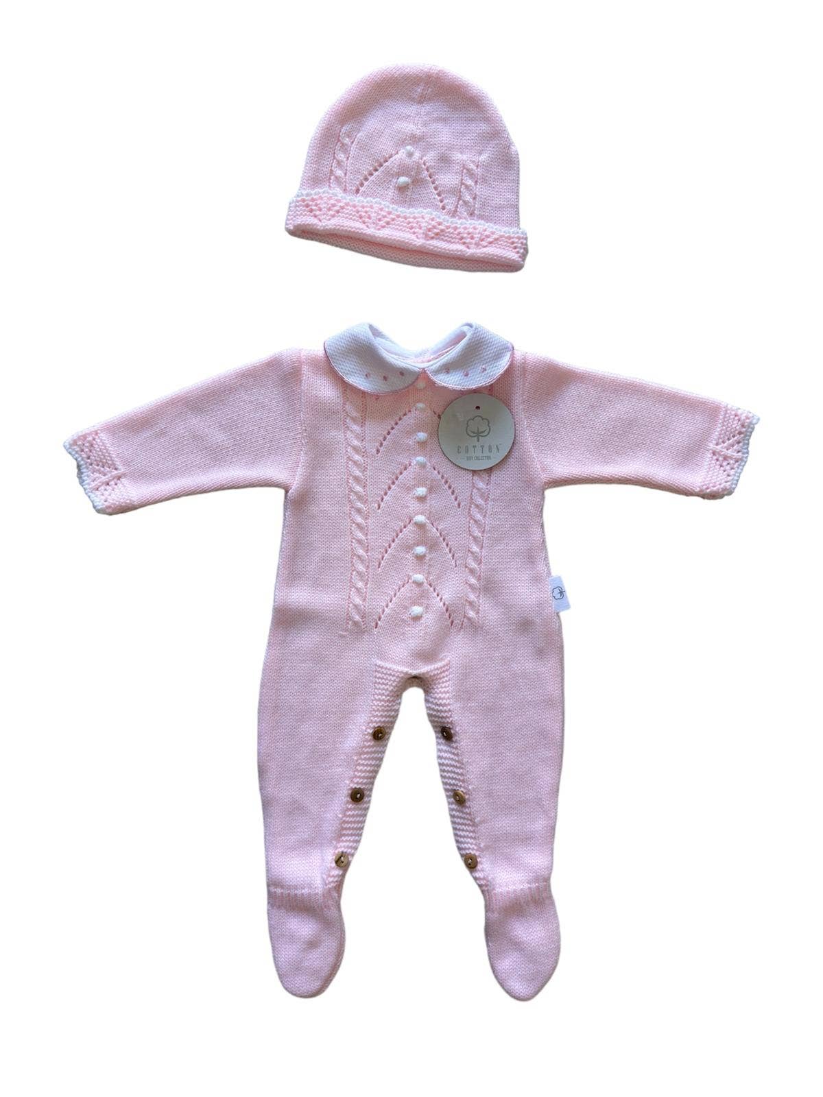 CT108 KNIT SET JUMPSUIT WITH HAT AUTUMN/WINTER