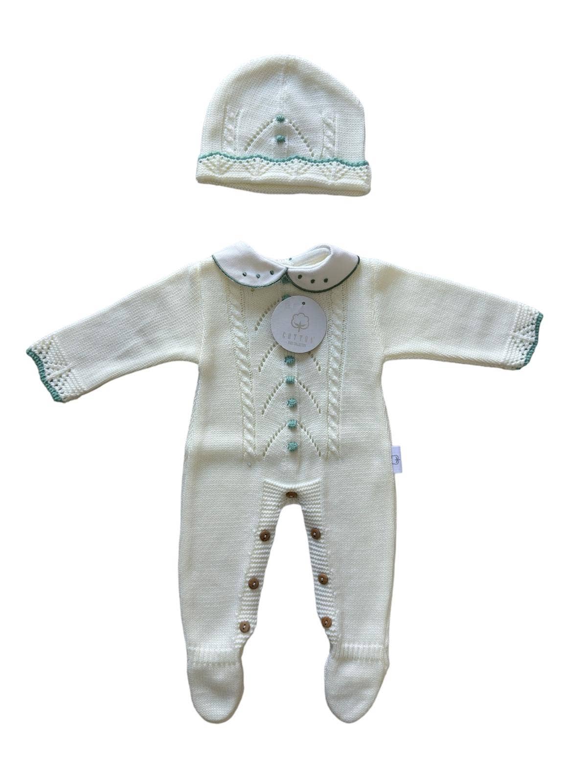 CT108 KNIT SET JUMPSUIT WITH HAT AUTUMN/WINTER
