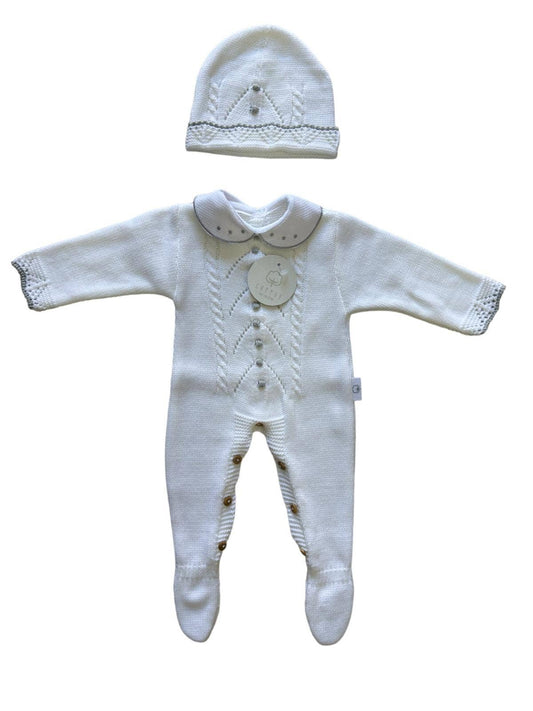 CT108 KNIT SET JUMPSUIT WITH HAT AUTUMN/WINTER