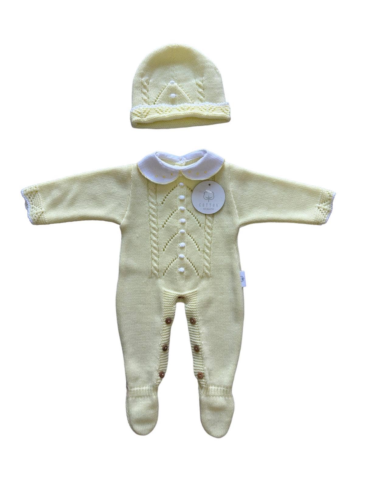 CT108 KNIT SET JUMPSUIT WITH HAT AUTUMN/WINTER