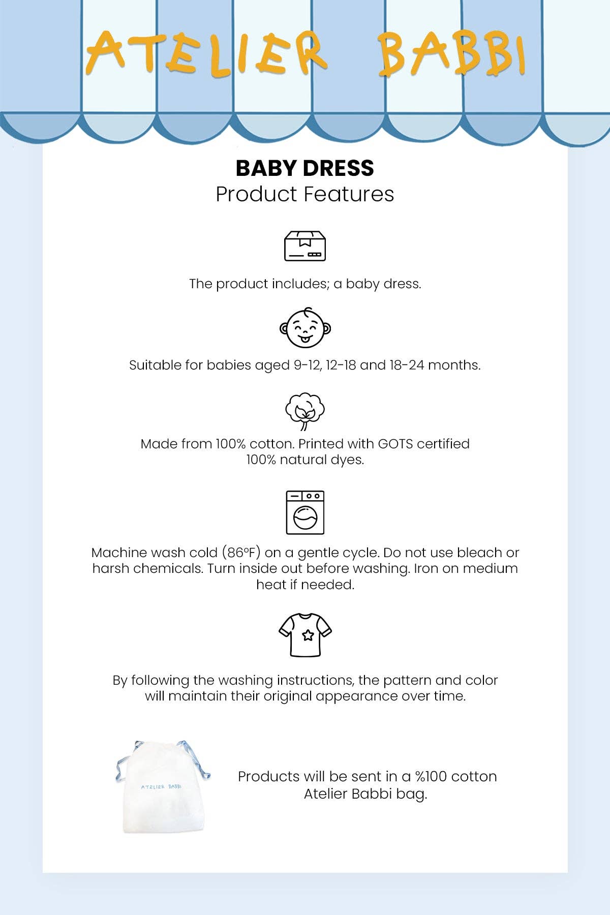 Baby Dress | Toile de Jouy - Pink