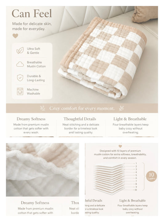 Premium Baby Cotton Blanket