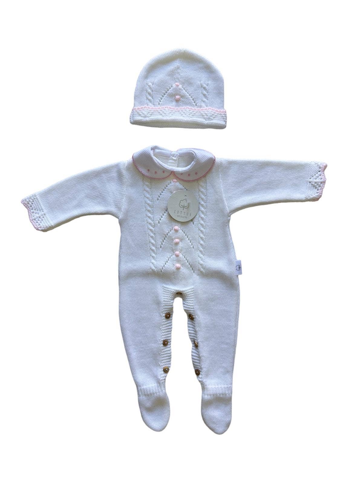 CT108 KNIT SET JUMPSUIT WITH HAT AUTUMN/WINTER