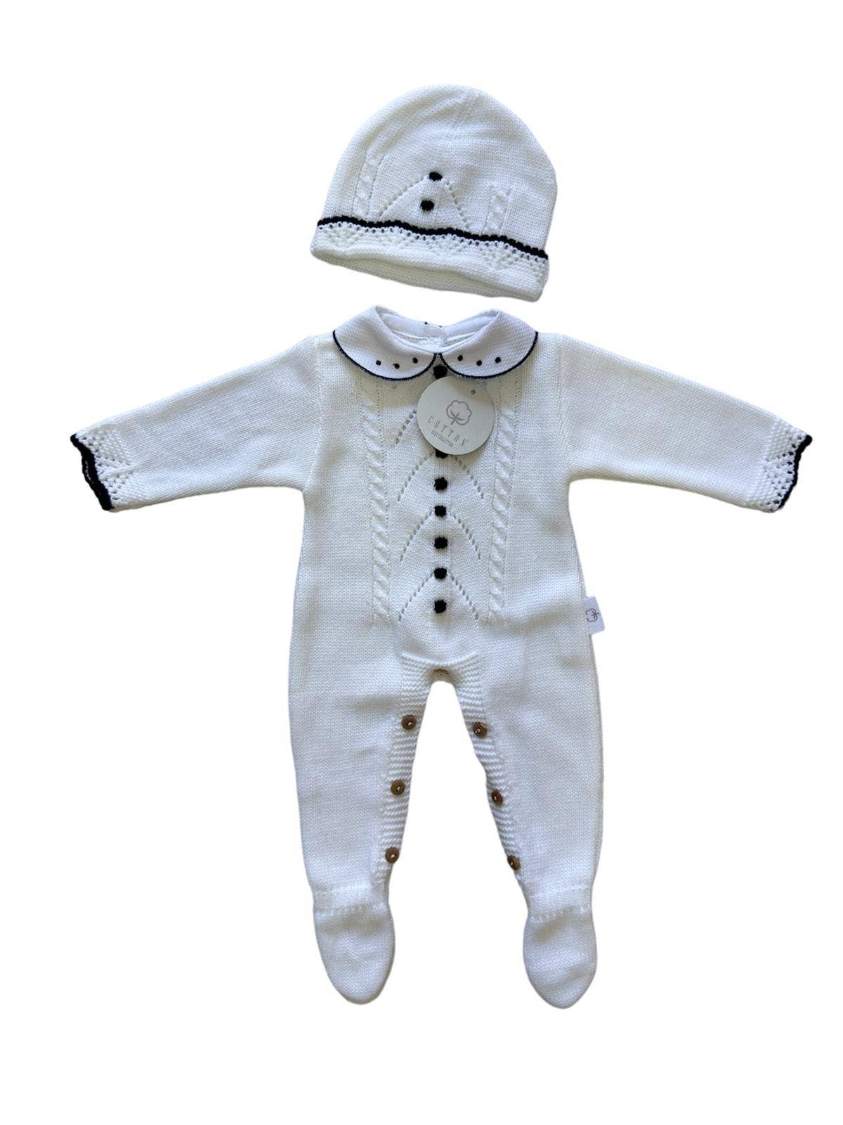 CT108 KNIT SET JUMPSUIT WITH HAT AUTUMN/WINTER