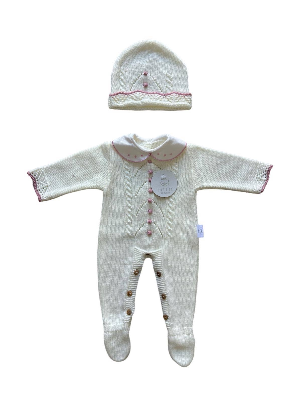 CT108 KNIT SET JUMPSUIT WITH HAT AUTUMN/WINTER