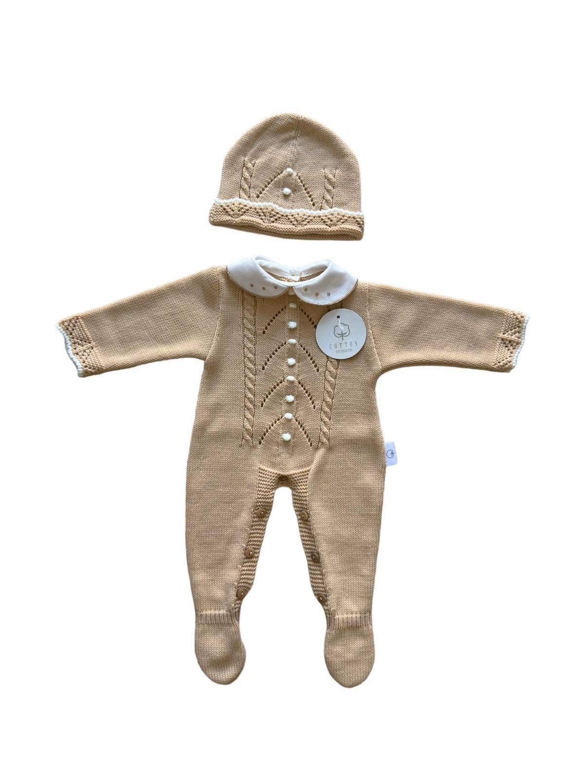 CT108 KNIT SET JUMPSUIT WITH HAT AUTUMN/WINTER