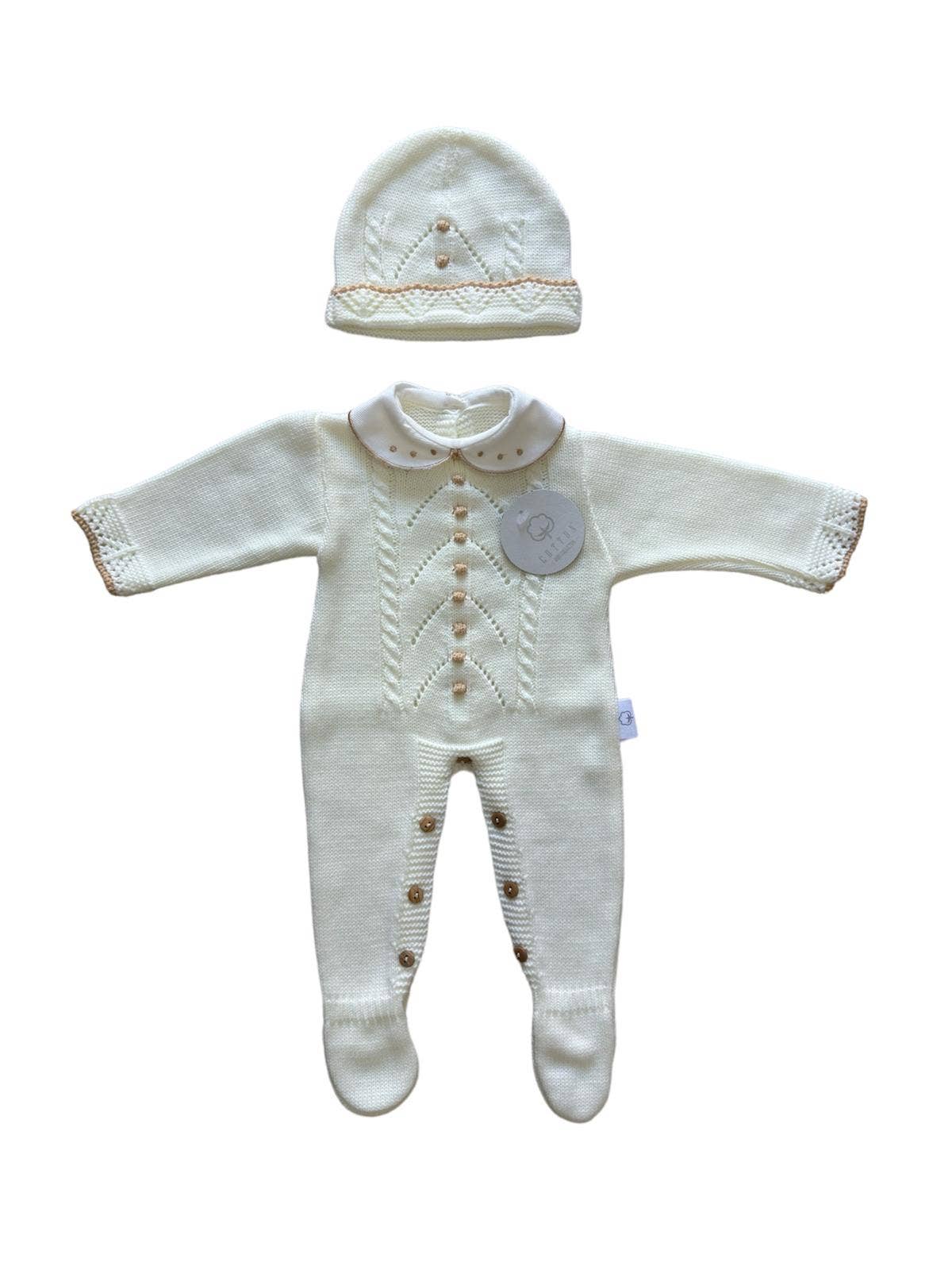 CT108 KNIT SET JUMPSUIT WITH HAT AUTUMN/WINTER