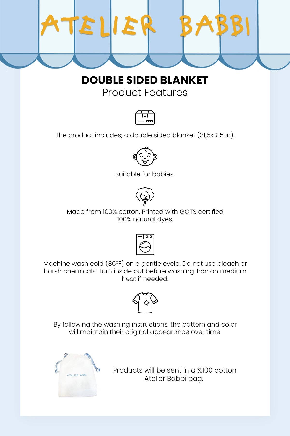 Double-Sided Blanket - Funfair
