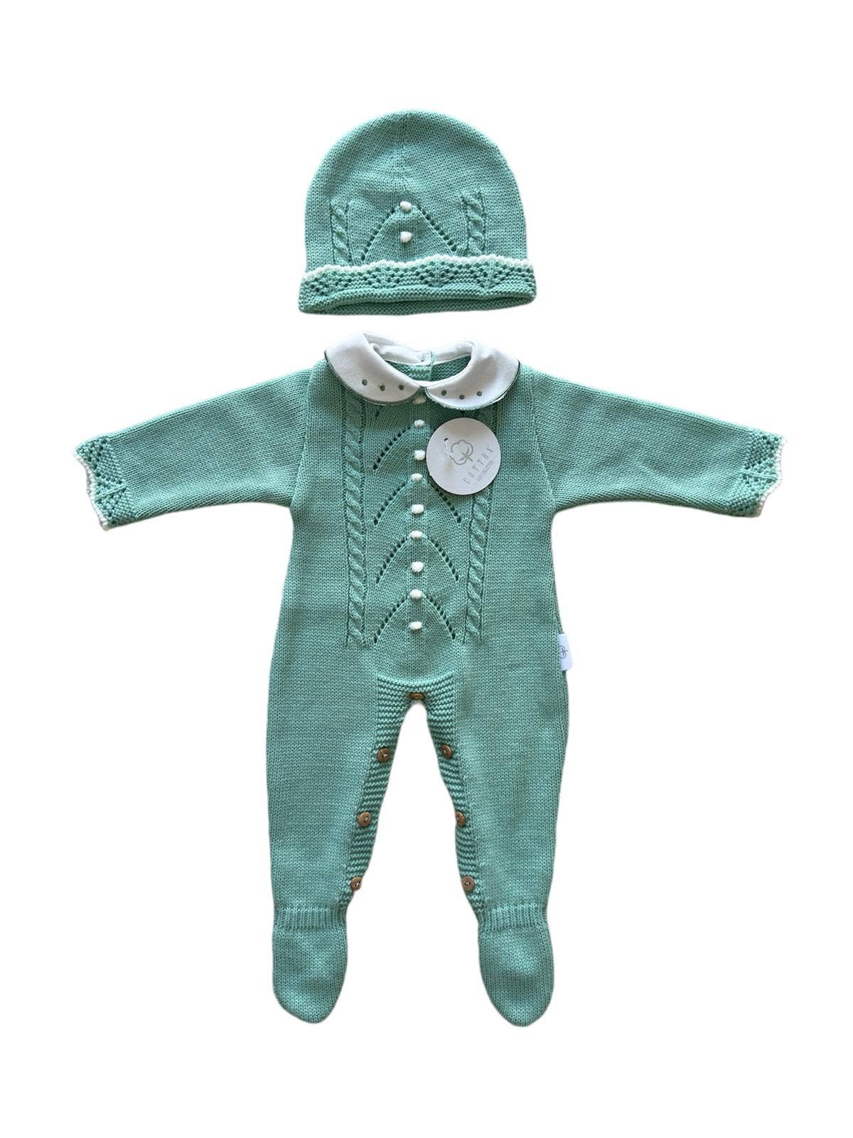 CT108 KNIT SET JUMPSUIT WITH HAT AUTUMN/WINTER